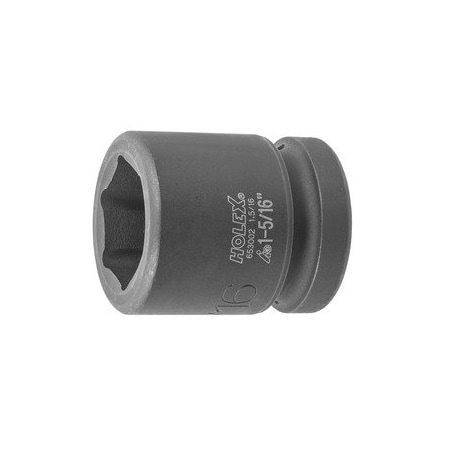 Holex Impact Socket, 1 inch Drive, 6 pt, 1-5/16 inch 653002 1.5/16